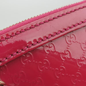 Pre-owned Gucci Microguccissima Rose Patent 309617 shoulderbag | stylenewstar