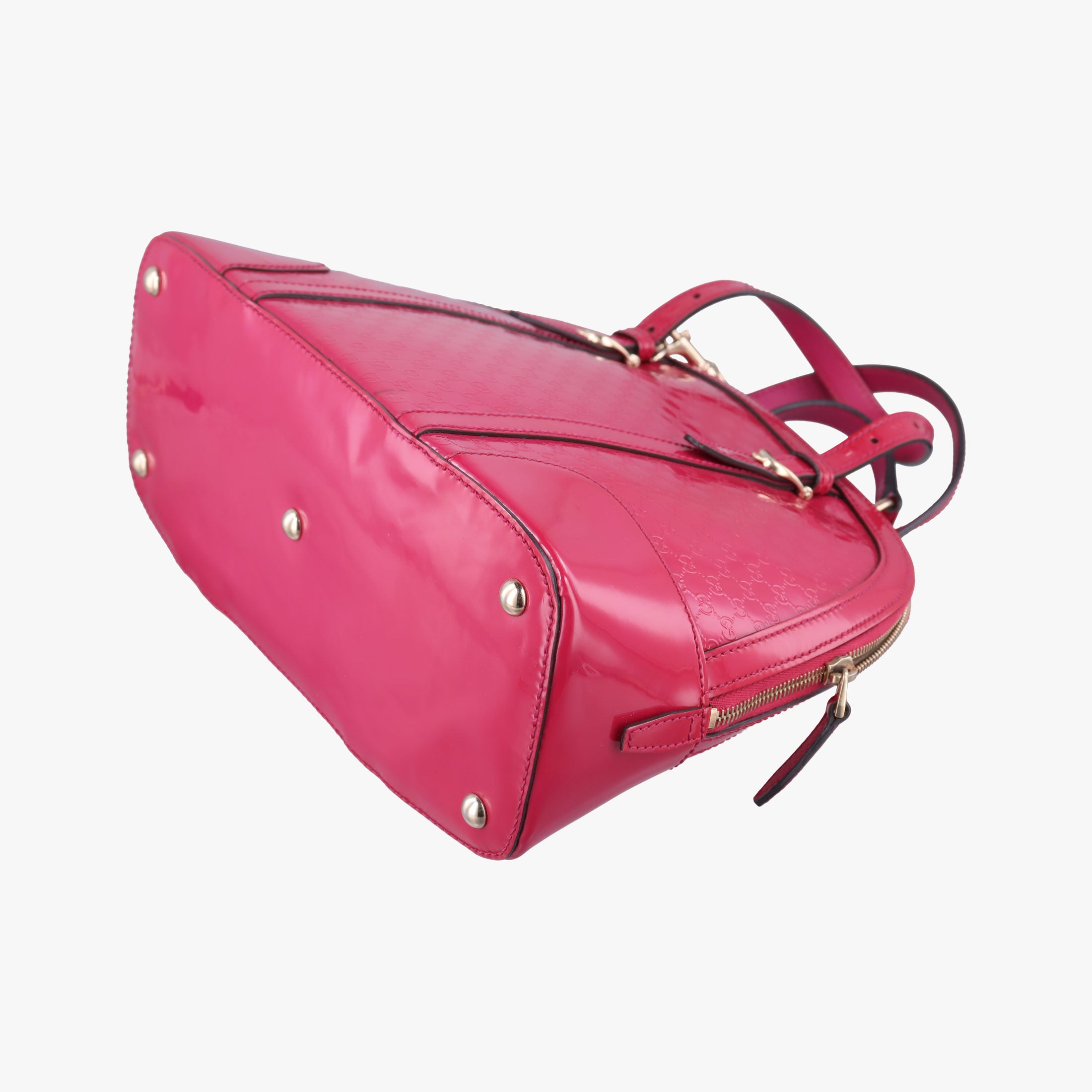 Pre-owned Gucci Microguccissima Rose Patent 309617 shoulderbag | stylenewstar