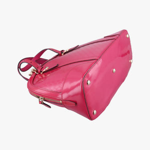 Pre-owned Gucci Microguccissima Rose Patent 309617 shoulderbag | stylenewstar