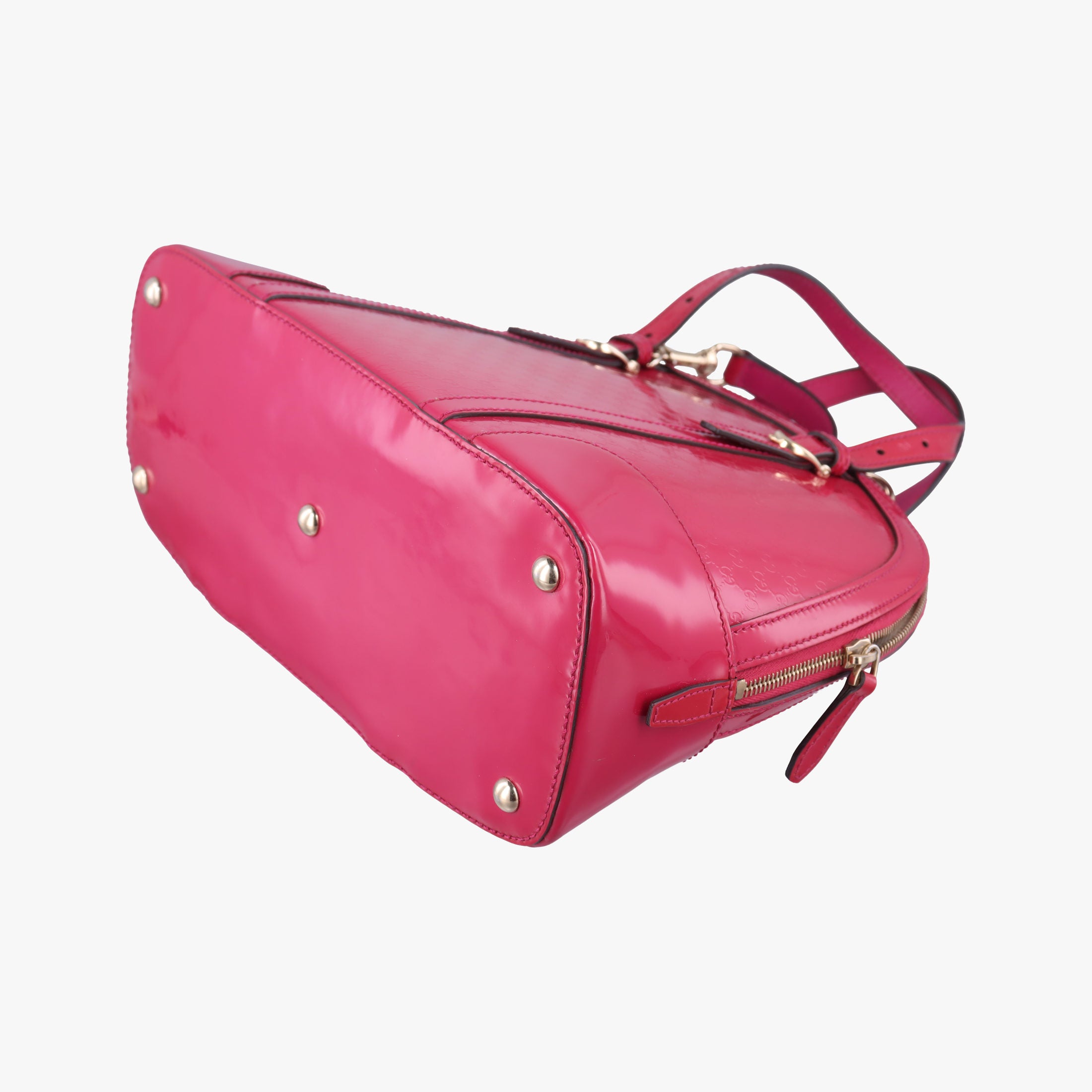 Pre-owned Gucci Microguccissima Rose Patent 309617 shoulderbag | stylenewstar