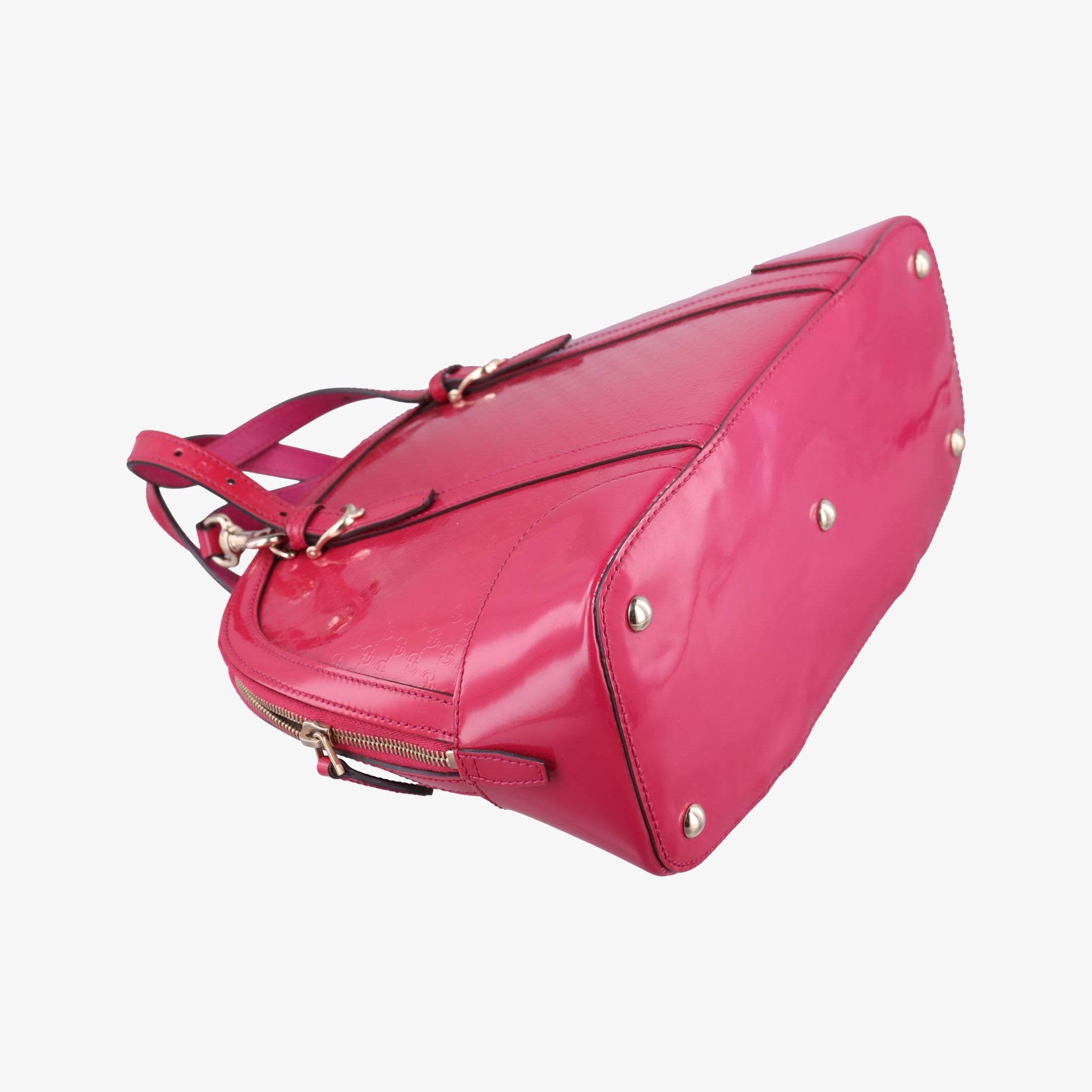Pre-owned Gucci Microguccissima Rose Patent 309617 shoulderbag | stylenewstar