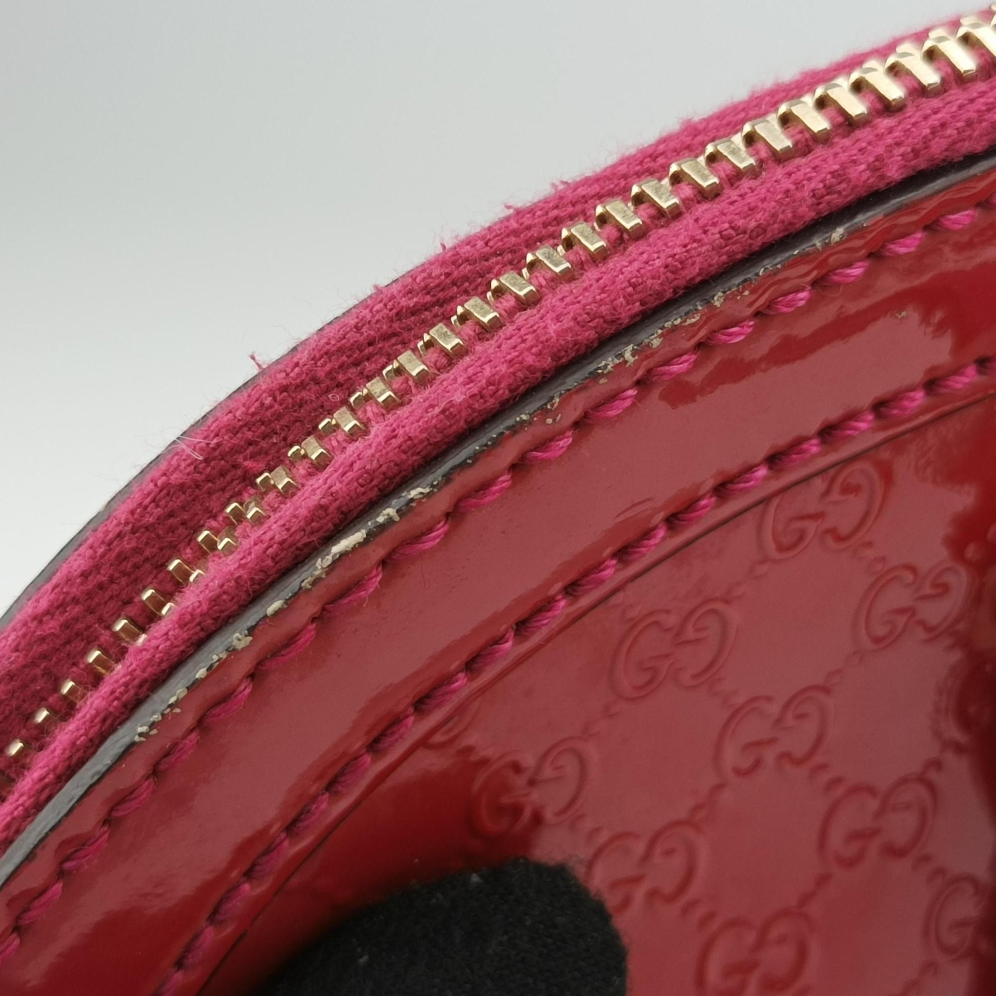 Vintage Gucci Microguccissima Red Patent Leather 309617 shoulderbag | stylenewstar