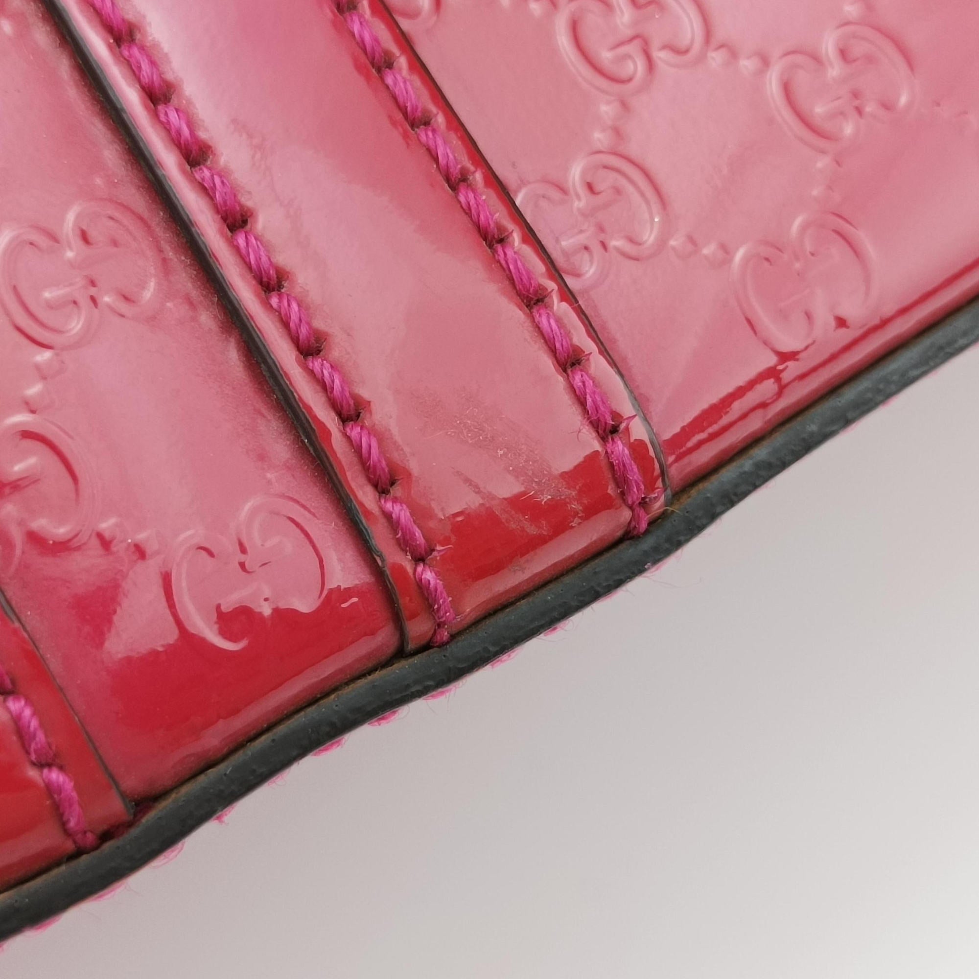 Vintage Gucci Microguccissima Red Patent Leather 309617 shoulderbag | stylenewstar