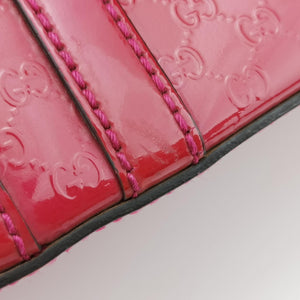 Vintage Gucci Microguccissima Red Patent Leather 309617 shoulderbag | stylenewstar
