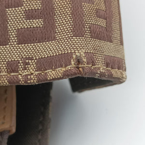 Vintage Fendi Zucchino Brown×Beige canvas×leather 8BL000 handbag | stylenewstar