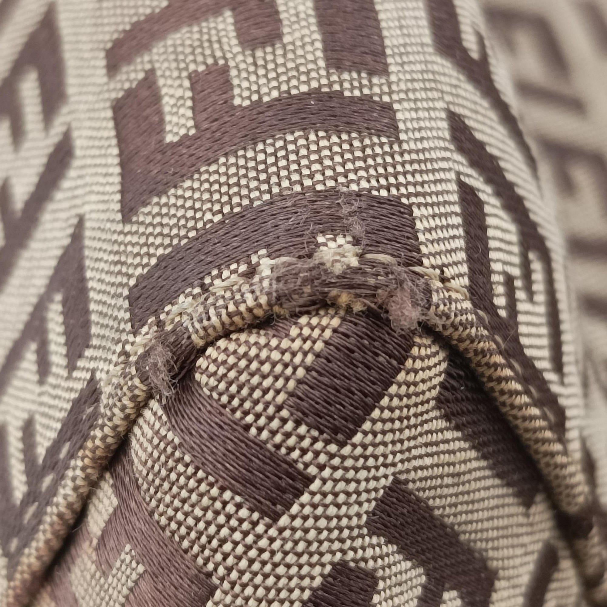 Vintage Fendi Zucchino Brown×Beige canvas×leather 8BL000 handbag | stylenewstar