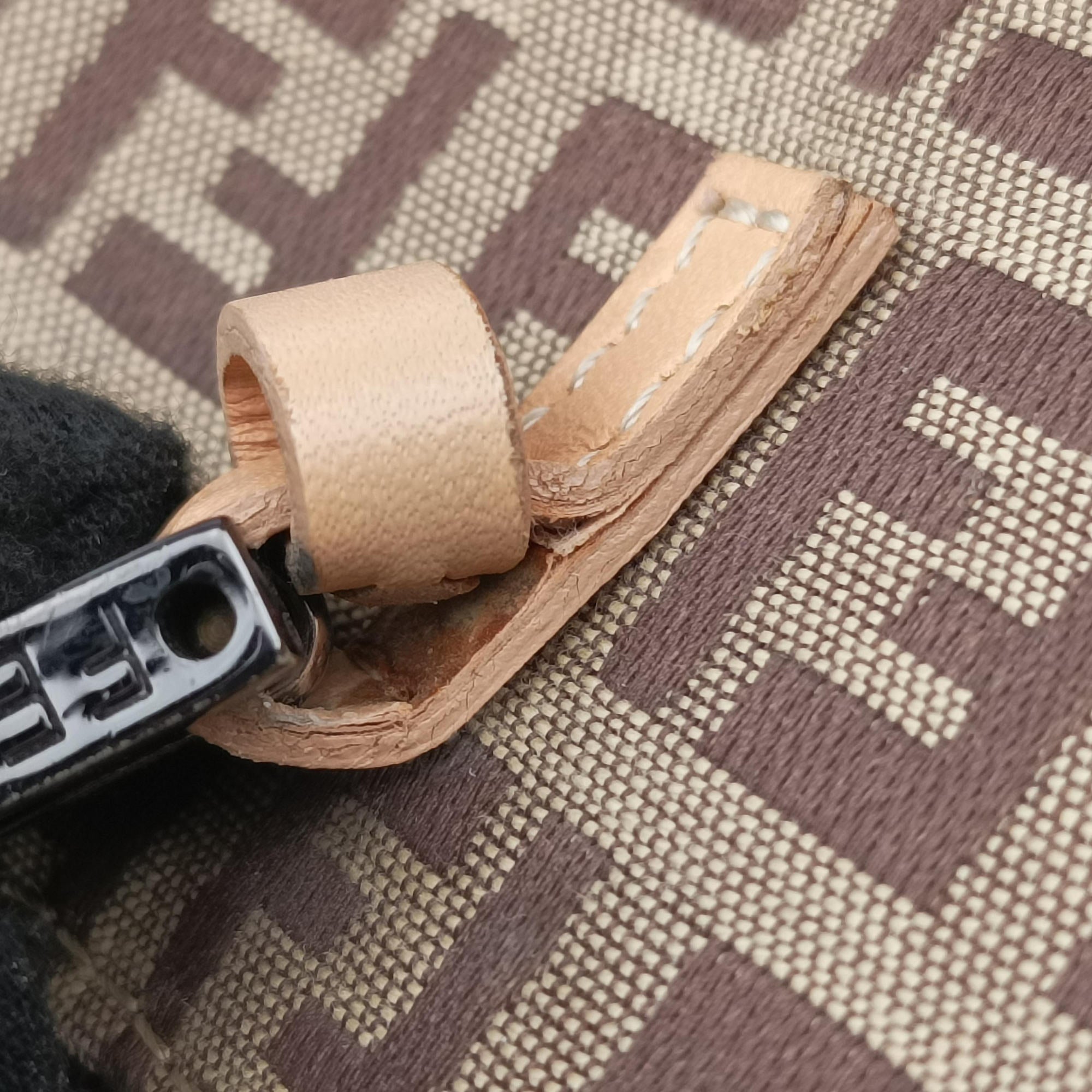 Vintage Fendi Zucchino Brown×Beige canvas×leather 8BL000 handbag | stylenewstar