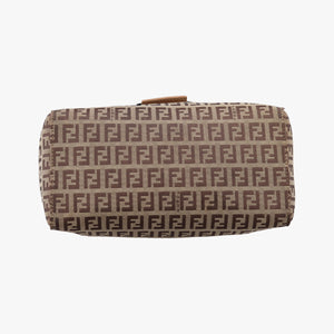 Vintage Fendi Zucchino Brown×Beige canvas×leather 8BL000 handbag | stylenewstar