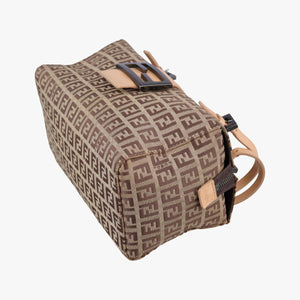 Vintage Fendi Zucchino Brown×Beige canvas×leather 8BL000 handbag | stylenewstar