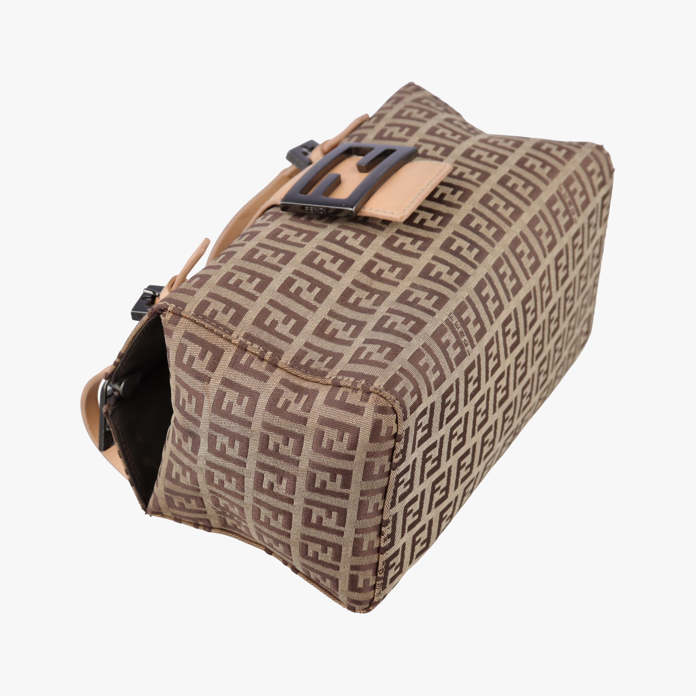 Vintage Fendi Zucchino Brown×Beige canvas×leather 8BL000 handbag | stylenewstar