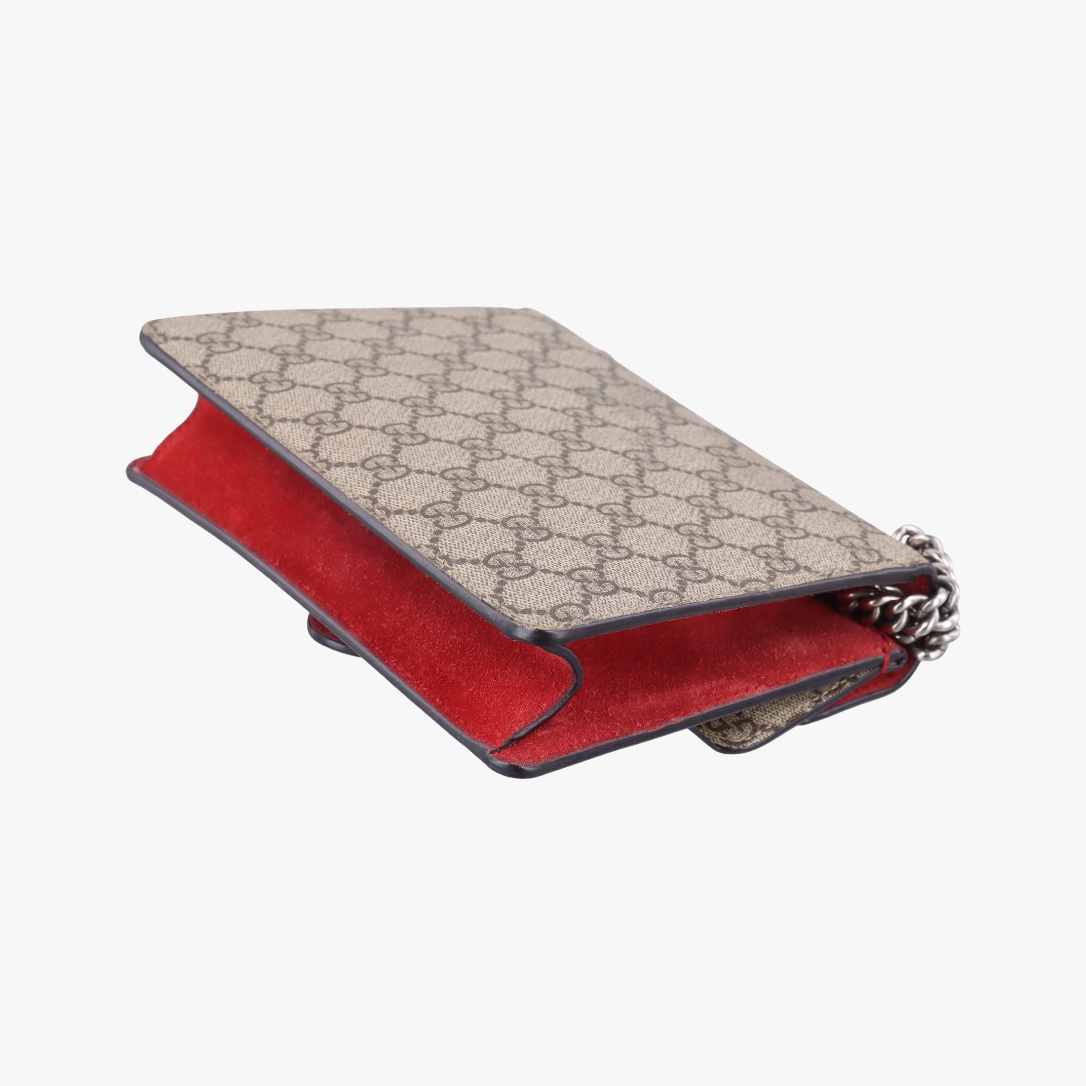 Pre-owned Gucci Dionysus beige×red PVC coated canvas×suede 421970 shoulderbag | stylenewstar