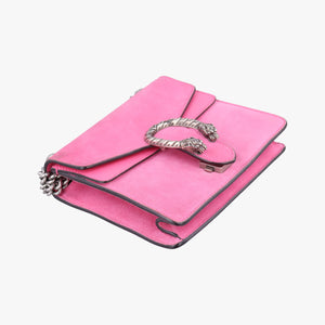 Pre-owned Gucci Dionysus Pink Suede×leather 421970 shoulderbag | stylenewstar