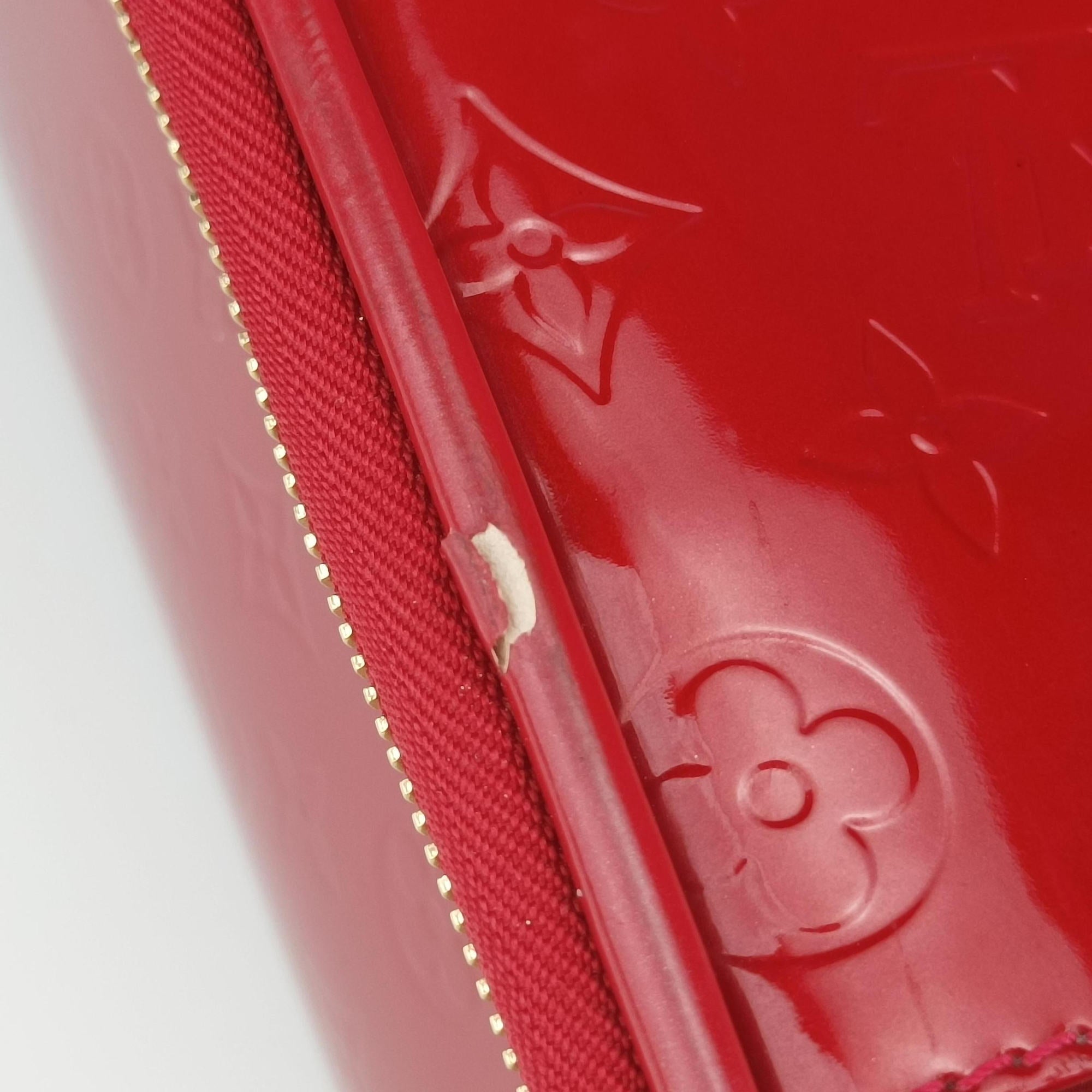 Pre-owned Louis Vuitton Pegase 45 pomme d'amour Vernis M91278 suitcase | stylenewstar