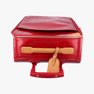Pre-owned Louis Vuitton Pegase 45 pomme d'amour Vernis M91278 suitcase | stylenewstar