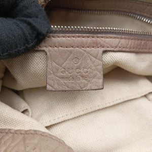 Pre-owned Gucci New Jackie Beige x Brown Canvas×leather 246907 shoulderbag | stylenewstar