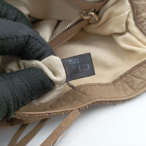 Pre-owned Gucci New Jackie Beige x Brown Canvas×leather 246907 shoulderbag | stylenewstar