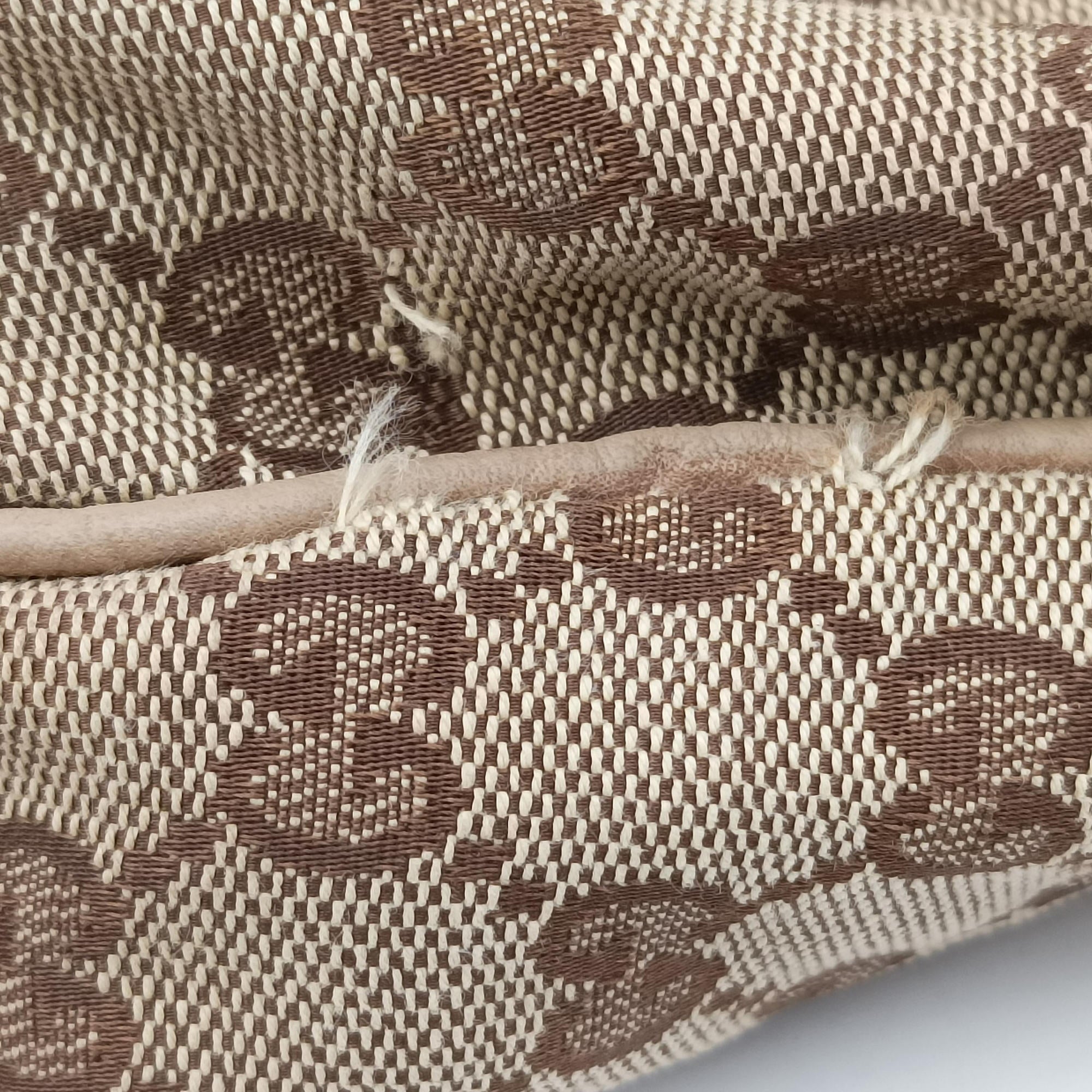 Pre-owned Gucci New Jackie Beige x Brown Canvas×leather 246907 shoulderbag | stylenewstar