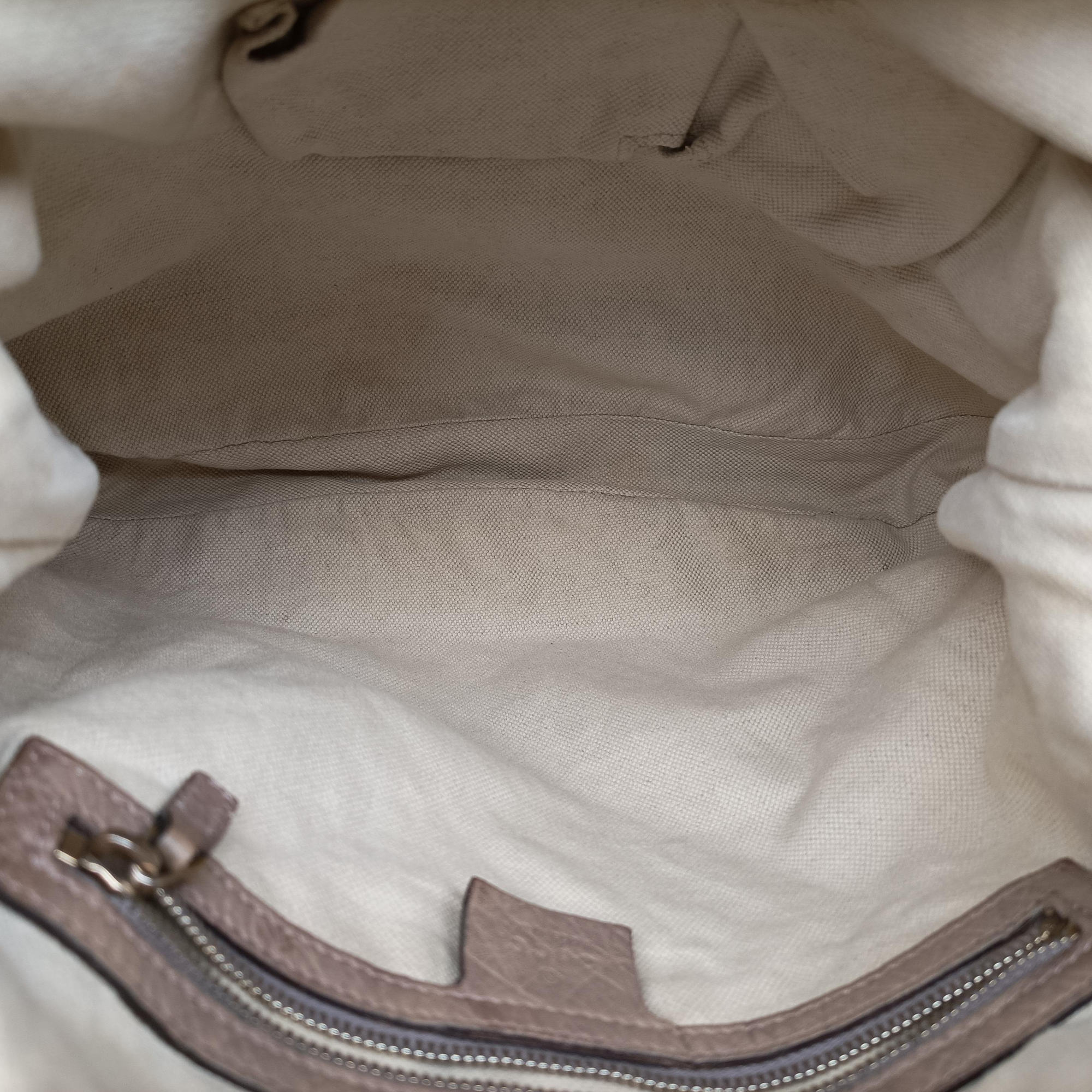 Pre-owned Gucci New Jackie Beige x Brown Canvas×leather 246907 shoulderbag | stylenewstar