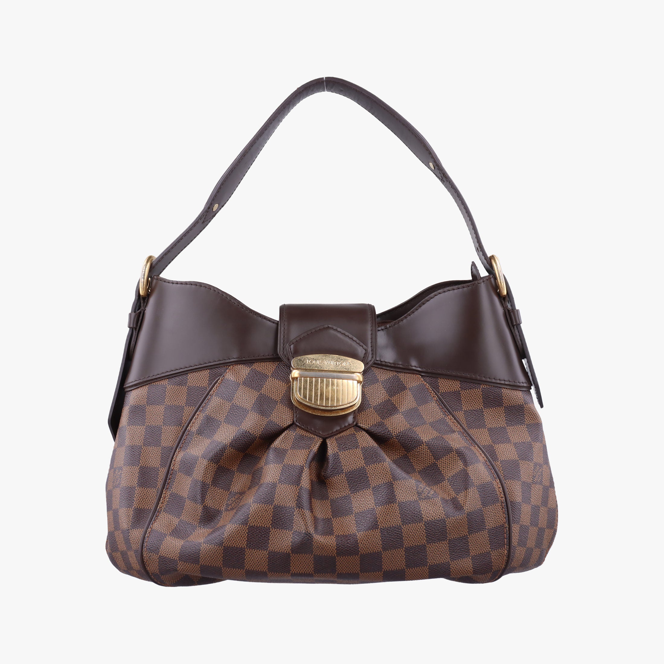 Pre-owned Louis Vuitton SISTINA MM EBENE Damier Canvas N41541 handbag | stylenewstar