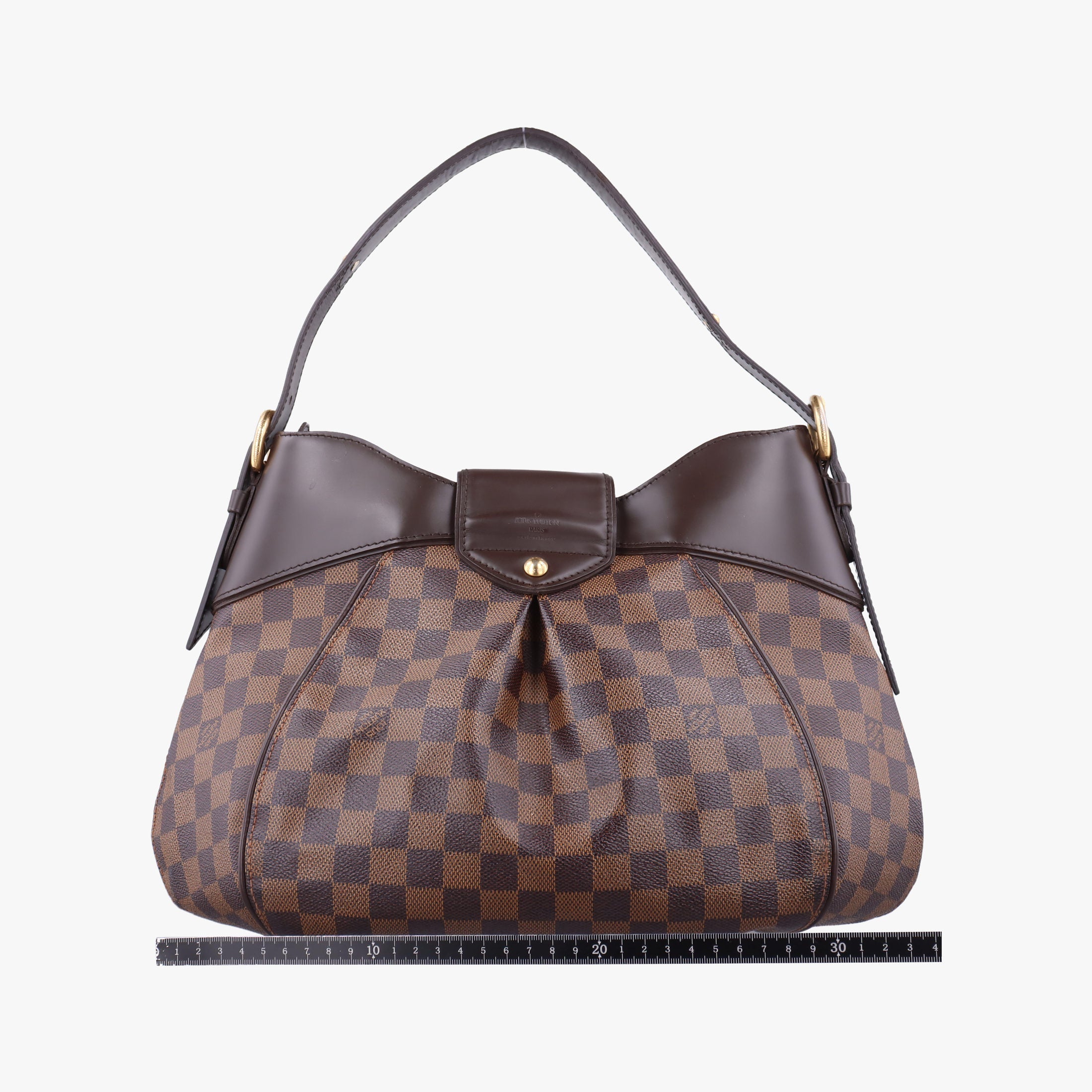 Pre-owned Louis Vuitton SISTINA MM EBENE Damier Canvas N41541 handbag | stylenewstar