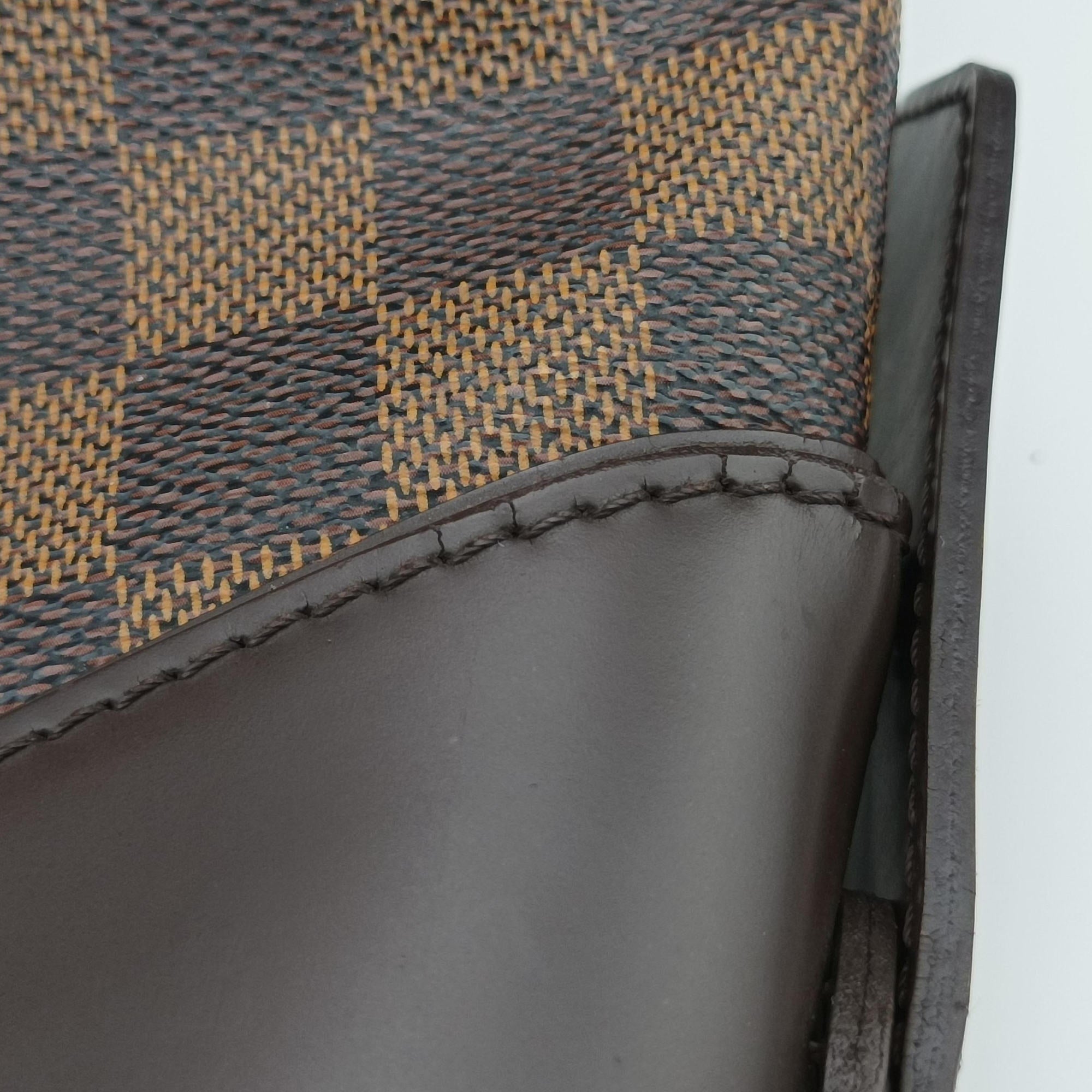 Pre-owned Louis Vuitton SISTINA MM EBENE Damier Canvas N41541 handbag | stylenewstar