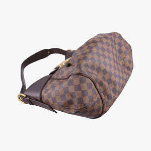 Pre-owned Louis Vuitton SISTINA MM EBENE Damier Canvas N41541 handbag | stylenewstar