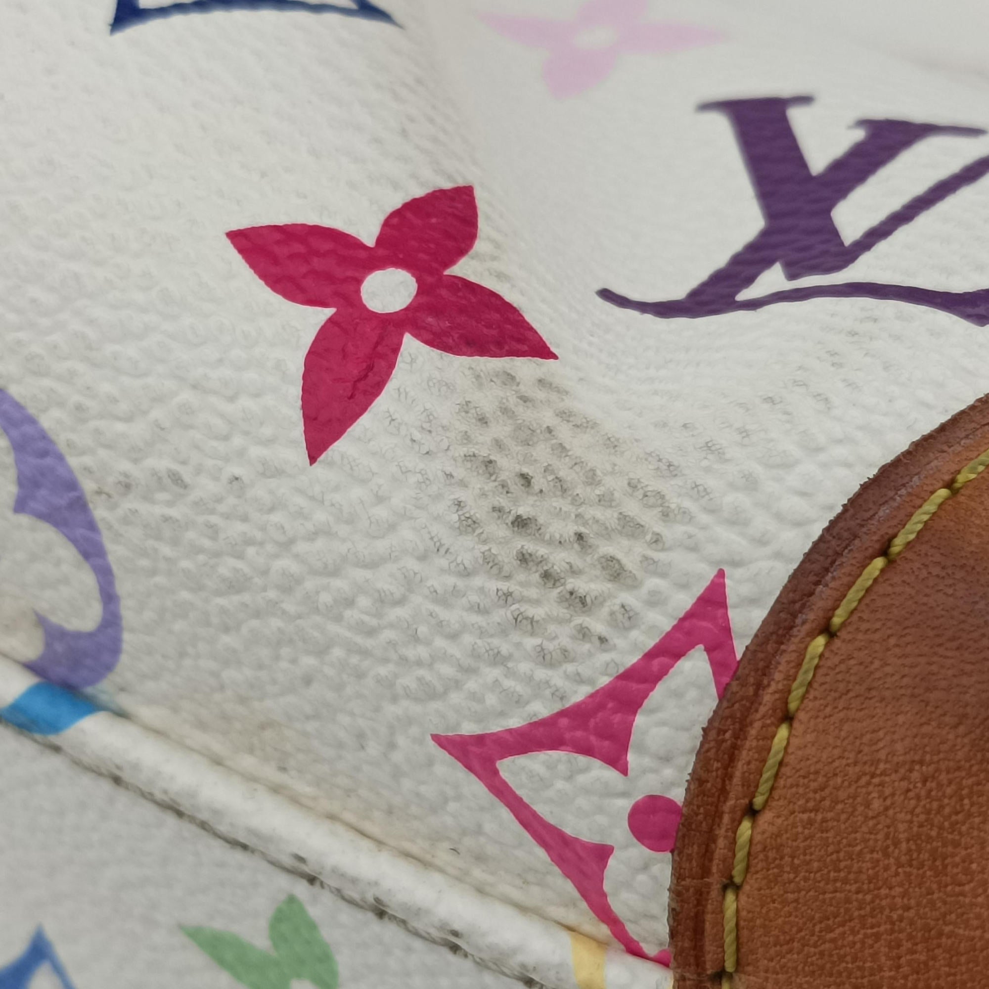 Pre-owned Louis Vuitton JUDY MM white Monogram Multicolor M40255 shoulderbag | stylenewstar