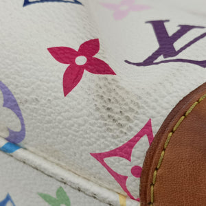 Pre-owned Louis Vuitton JUDY MM white Monogram Multicolor M40255 shoulderbag | stylenewstar