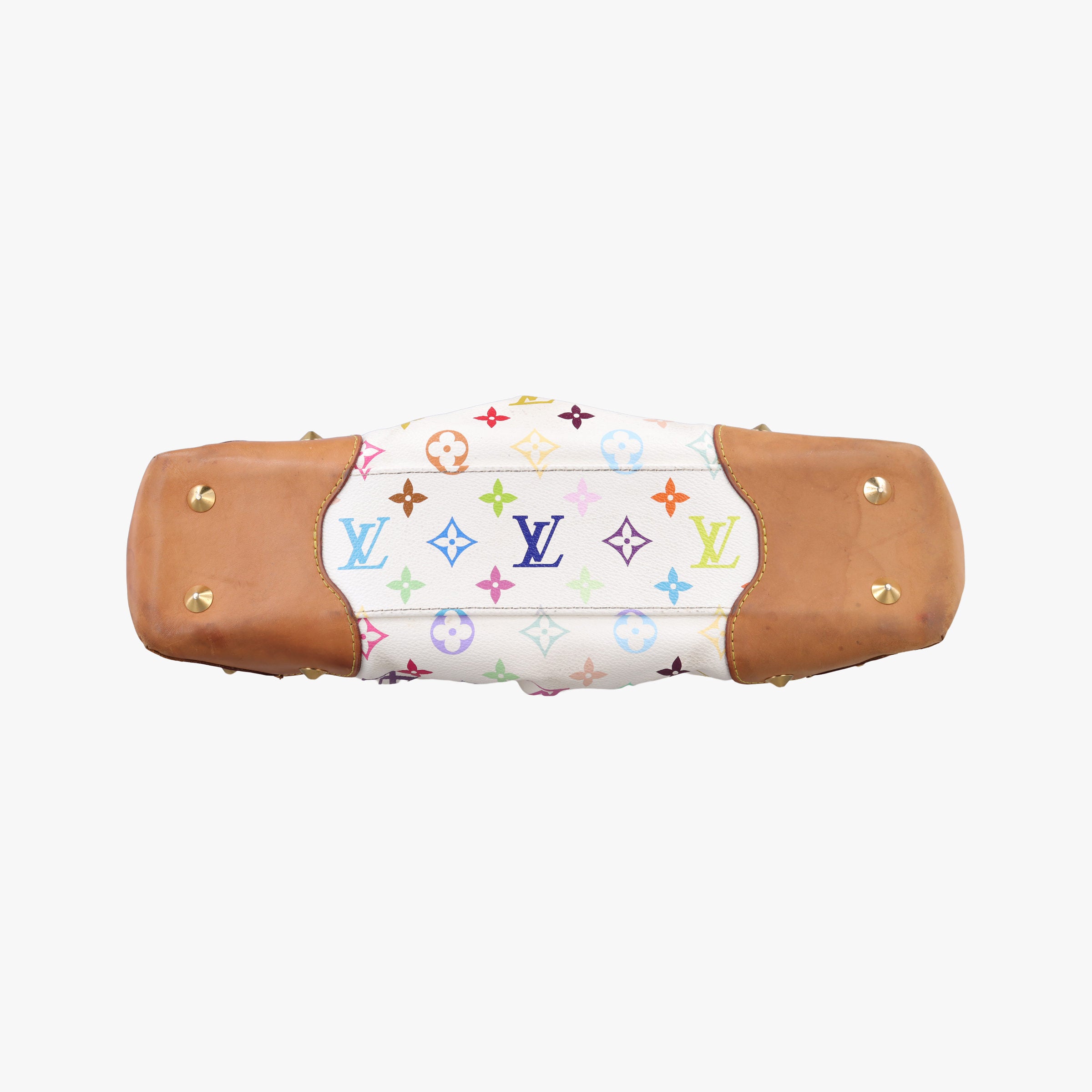 Pre-owned Louis Vuitton JUDY MM white Monogram Multicolor M40255 shoulderbag | stylenewstar