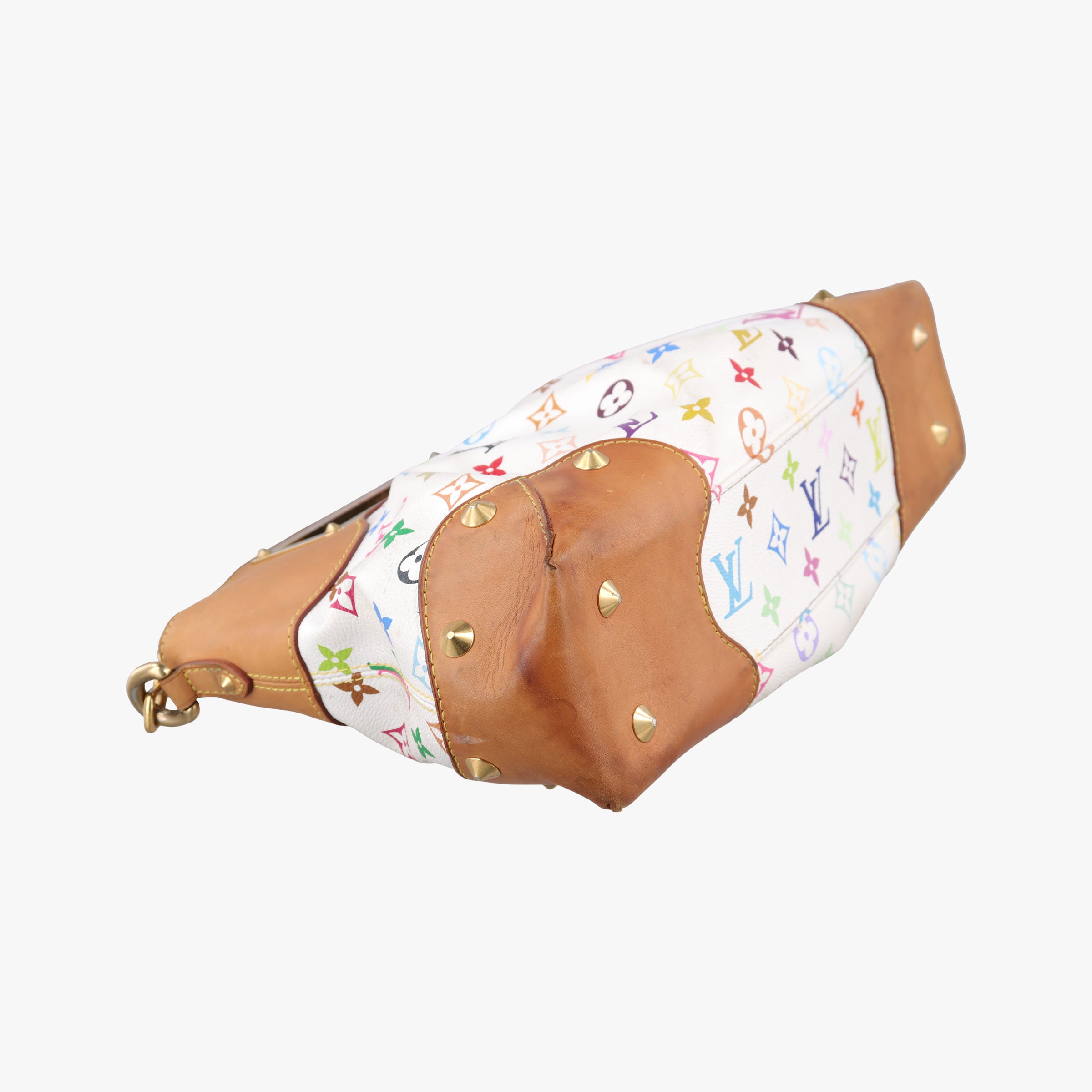 Pre-owned Louis Vuitton JUDY MM white Monogram Multicolor M40255 shoulderbag | stylenewstar
