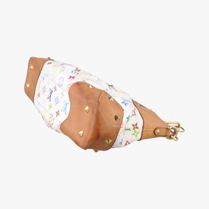 Pre-owned Louis Vuitton JUDY MM white Monogram Multicolor M40255 shoulderbag | stylenewstar