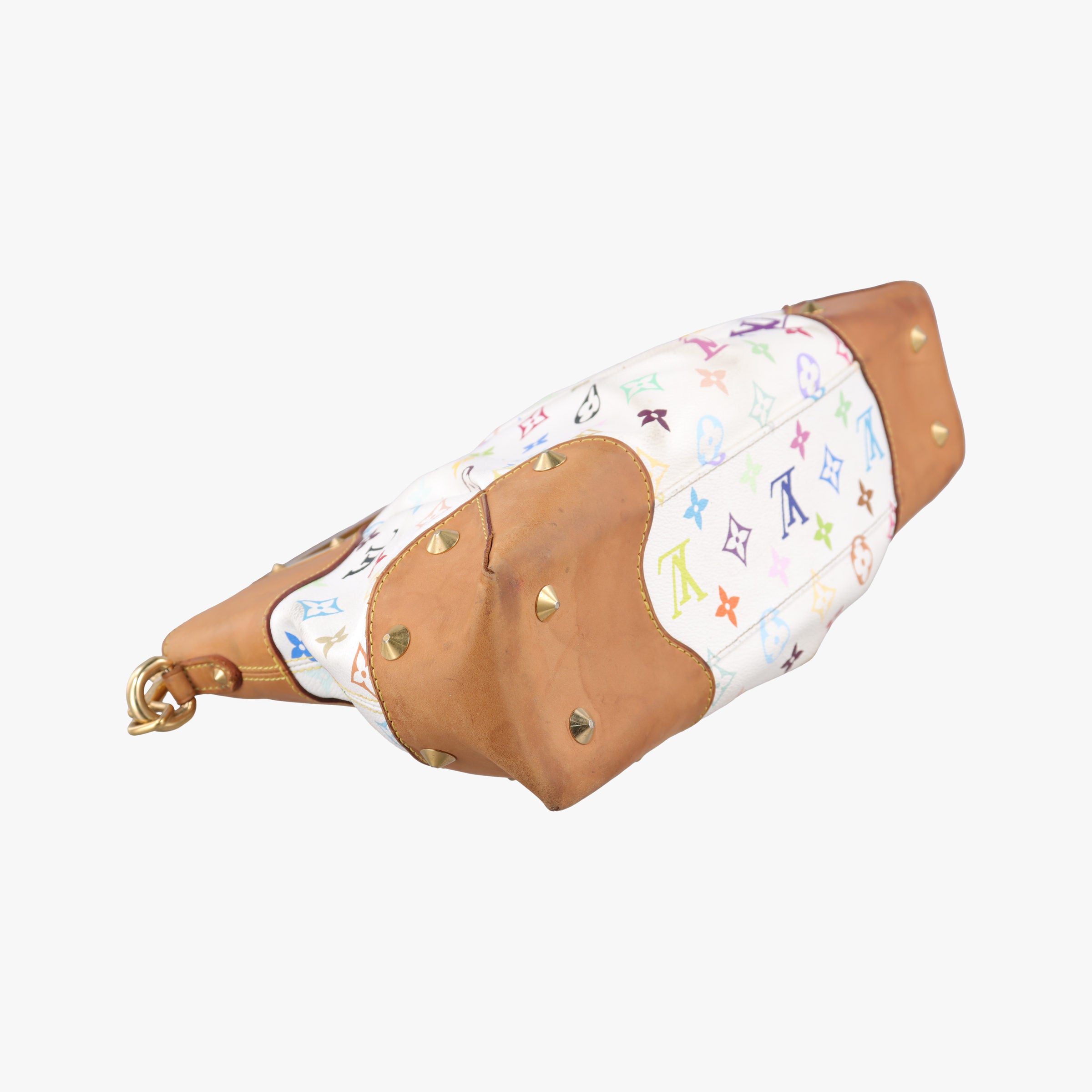 Pre-owned Louis Vuitton JUDY MM white Monogram Multicolor M40255 shoulderbag | stylenewstar