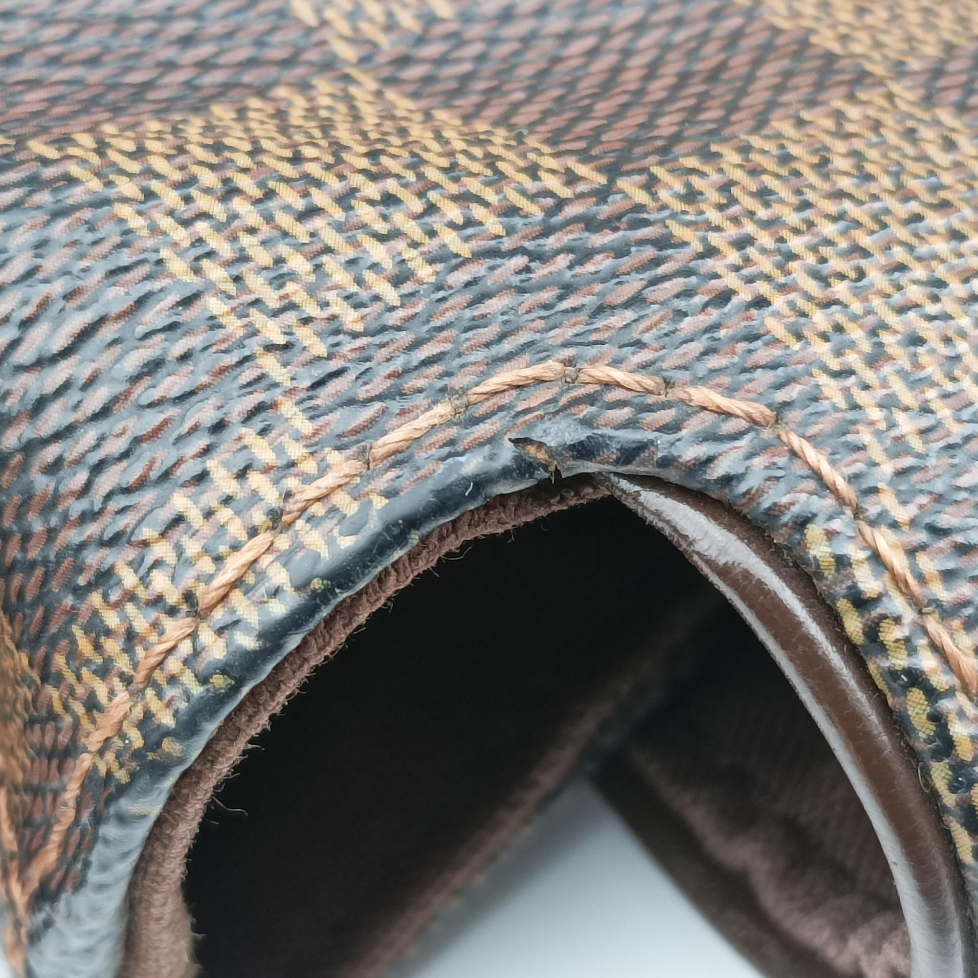 Pre-owned Louis Vuitton BROOKLYN GM EBENE Damier Canvas N51212 shoulderbag | stylenewstar