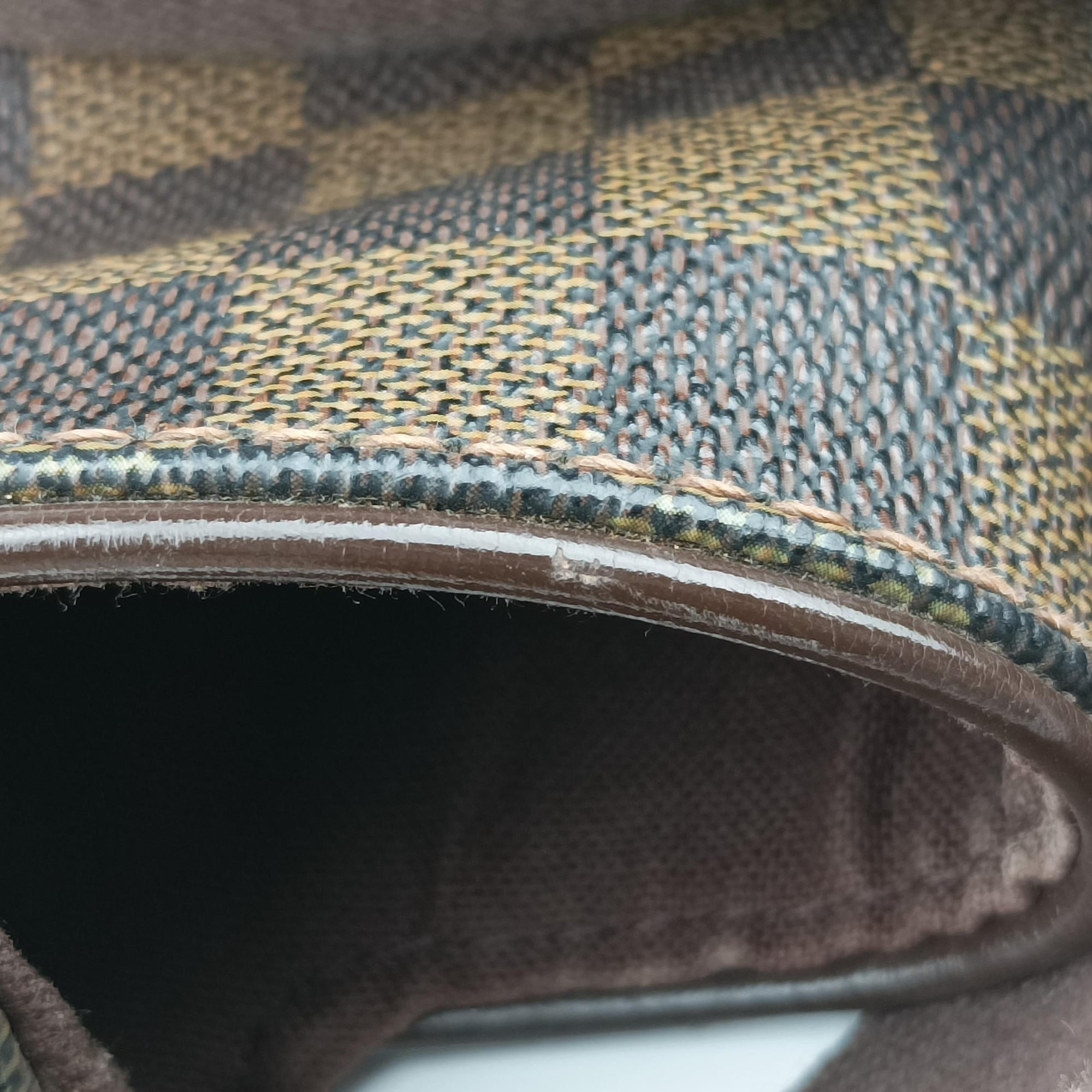 Pre-owned Louis Vuitton BROOKLYN GM EBENE Damier Canvas N51212 shoulderbag | stylenewstar