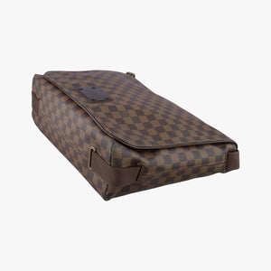 Pre-owned Louis Vuitton BROOKLYN GM EBENE Damier Canvas N51212 shoulderbag | stylenewstar