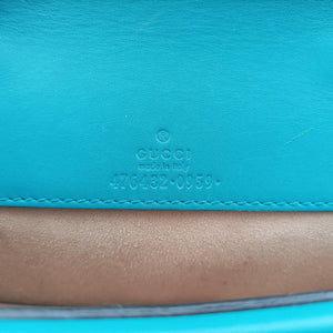 Pre-owned Gucci Dionysus Blue velour 476432 shoulderbag | stylenewstar