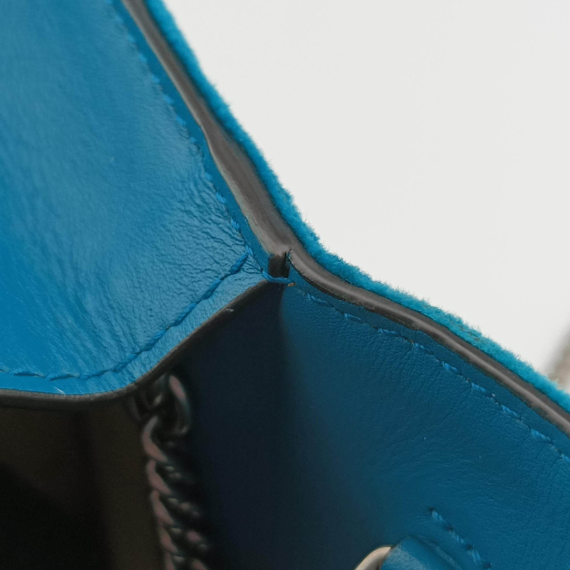 Pre-owned Gucci Dionysus Blue velour 476432 shoulderbag | stylenewstar