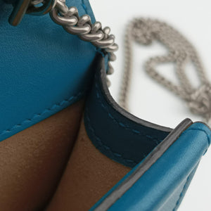 Pre-owned Gucci Dionysus Blue velour 476432 shoulderbag | stylenewstar