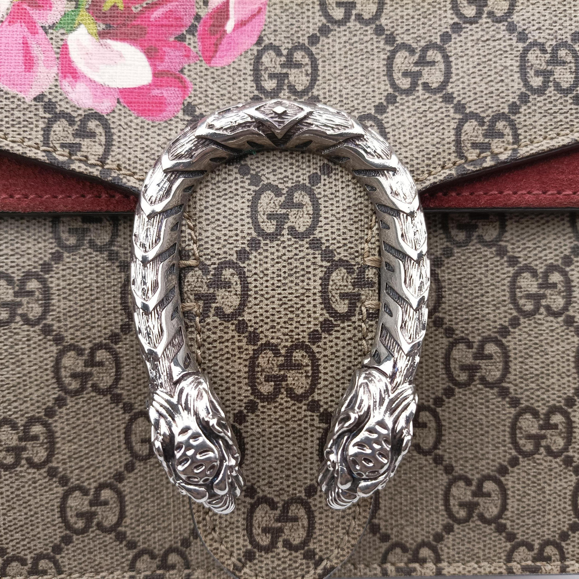 Vintage Gucci Dionysus Beige×red×multicolor PVC coated canvas × suede 400249 shoulderbag | stylenewstar