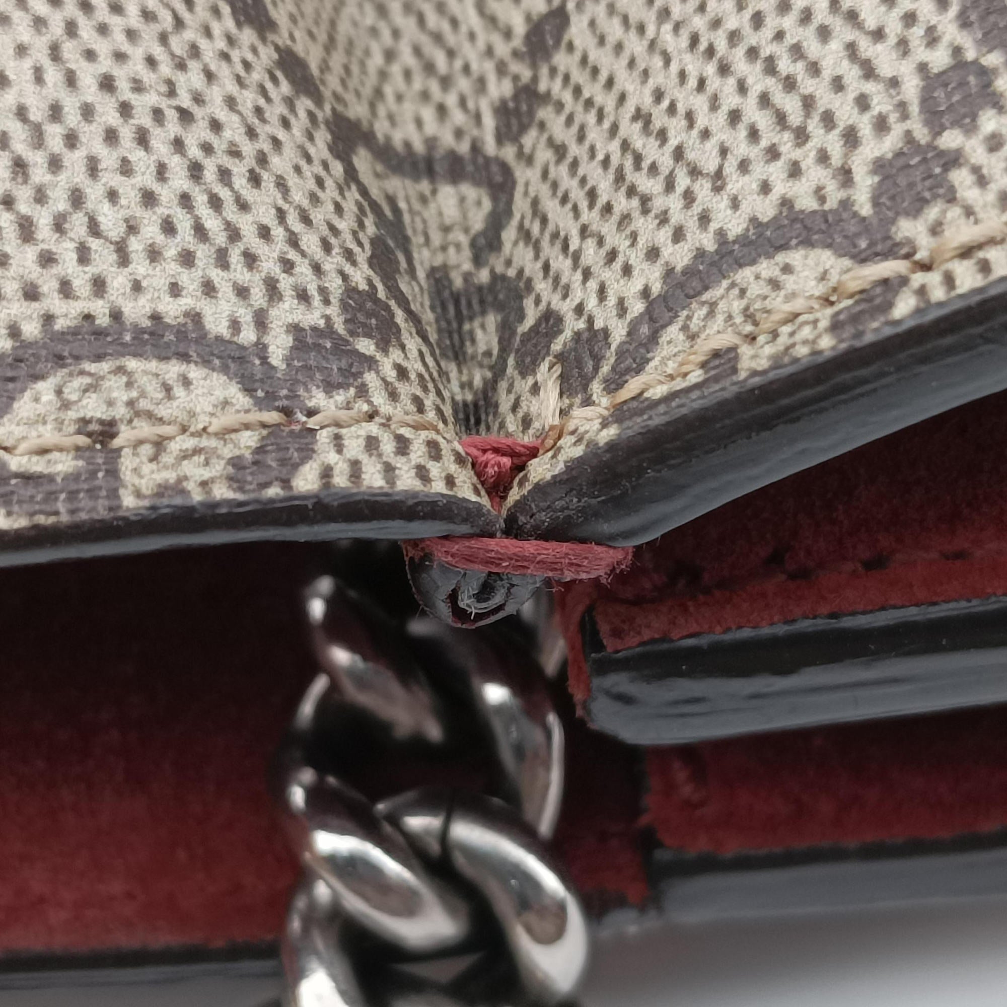 Vintage Gucci Dionysus Beige×red×multicolor PVC coated canvas × suede 400249 shoulderbag | stylenewstar