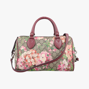 Vintage Gucci GG Blooms beige×Multicolour PVC coated canvas×leather 409529 shoulderbag | stylenewstar