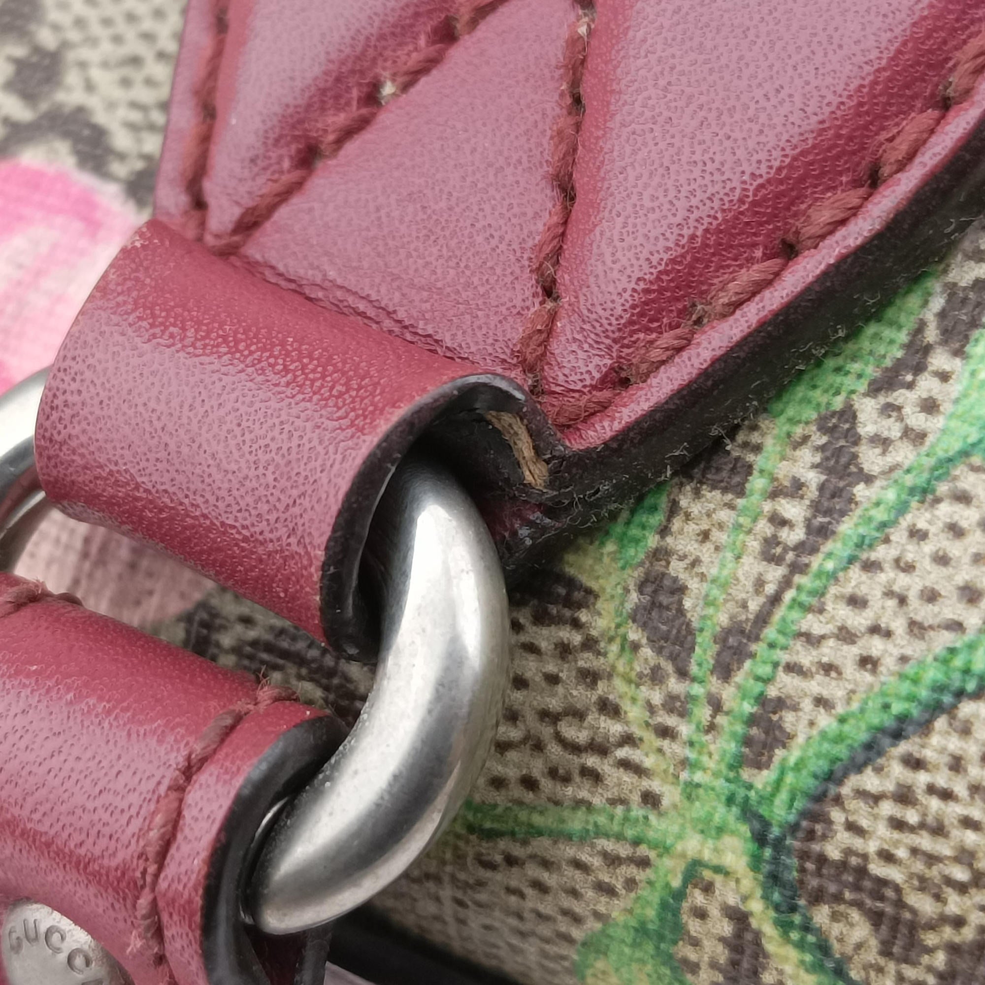 Vintage Gucci GG Blooms beige×Multicolour PVC coated canvas×leather 409529 shoulderbag | stylenewstar