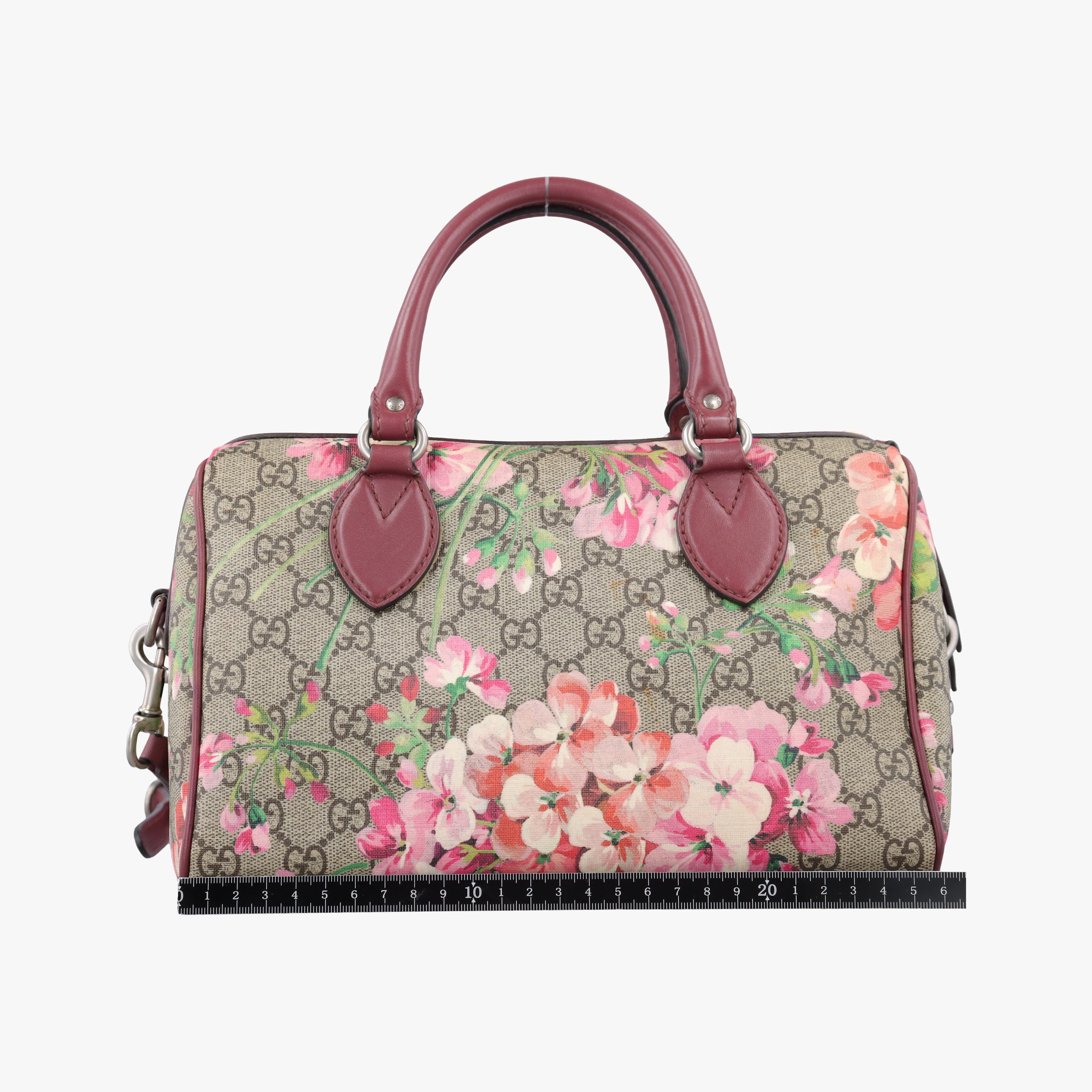 Vintage Gucci GG Blooms beige×Multicolour PVC coated canvas×leather 409529 shoulderbag | stylenewstar