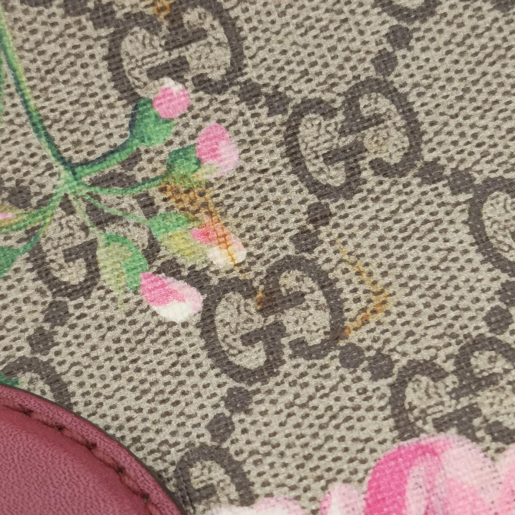 Vintage Gucci GG Blooms beige×Multicolour PVC coated canvas×leather 409529 shoulderbag | stylenewstar