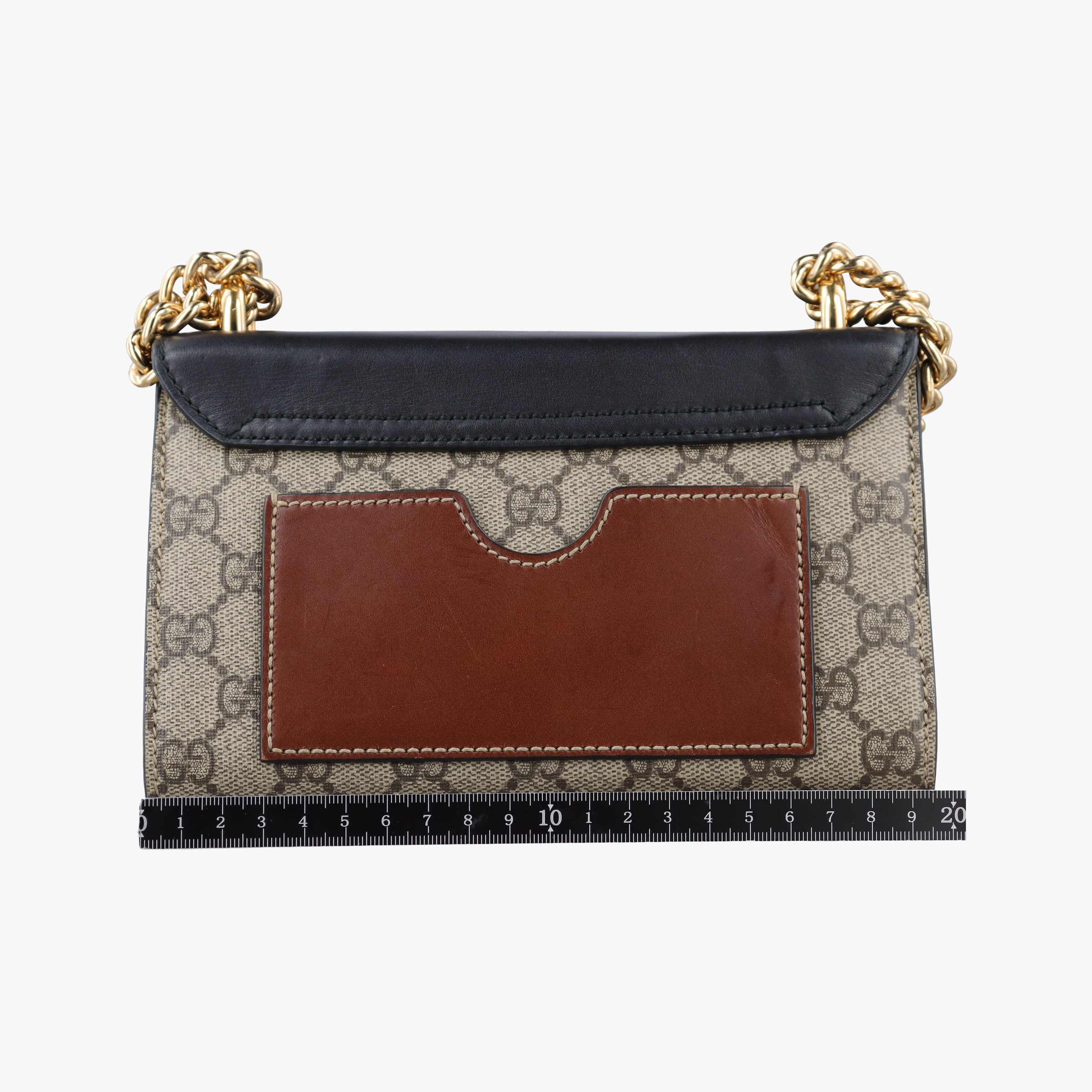Vintage Gucci Padlock Beige×black PVC coated canvas×Leather 409487 shoulderbag | stylenewstar