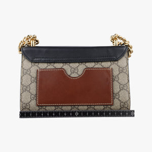 Vintage Gucci Padlock Beige×black PVC coated canvas×Leather 409487 shoulderbag | stylenewstar