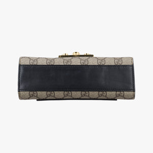 Vintage Gucci Padlock Beige×black PVC coated canvas×Leather 409487 shoulderbag | stylenewstar
