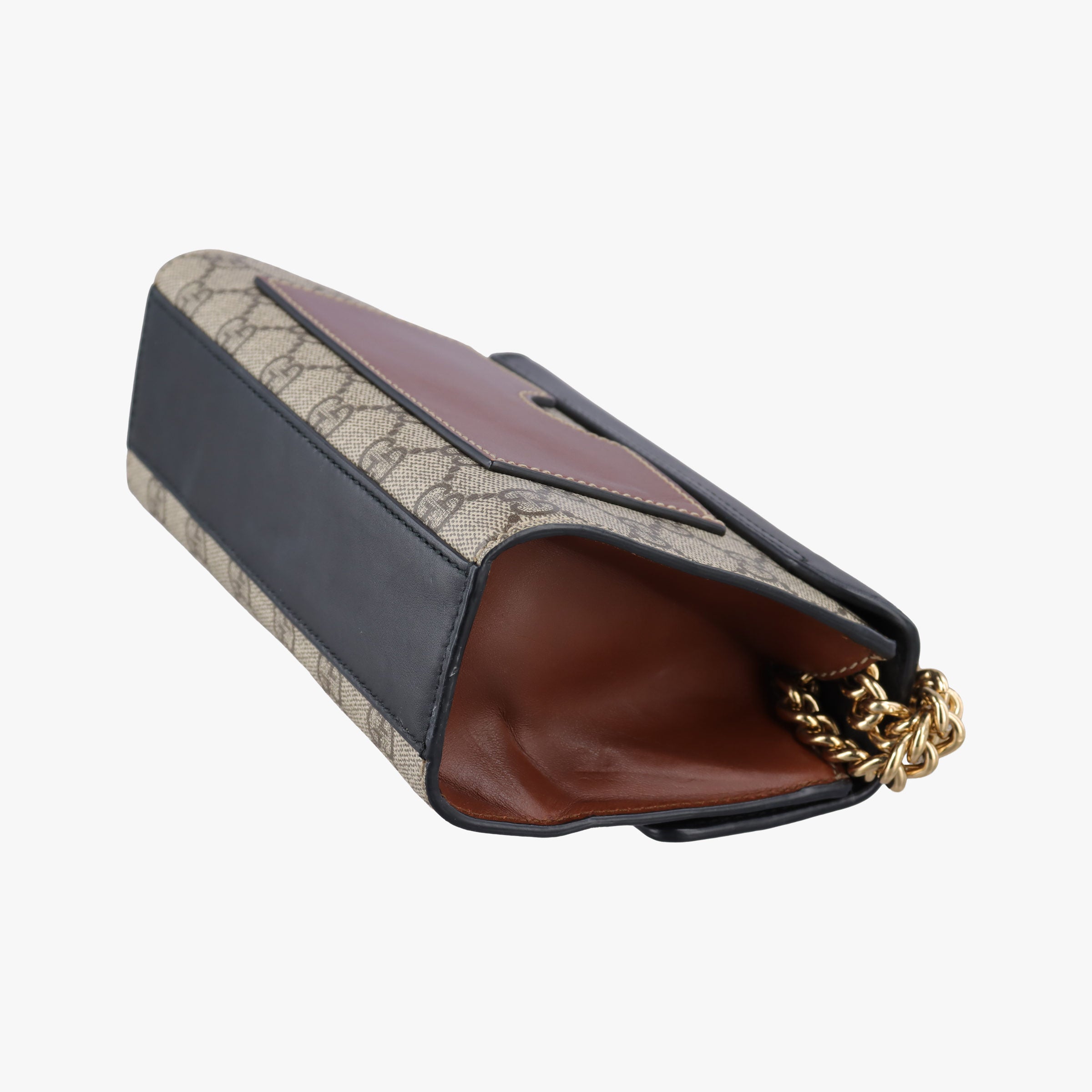 Vintage Gucci Padlock Beige×black PVC coated canvas×Leather 409487 shoulderbag | stylenewstar