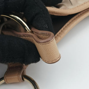 Pre-owned Yves Saint Laurent Rive Gauche Beige Leather×Suede 138961 handbag | stylenewstar