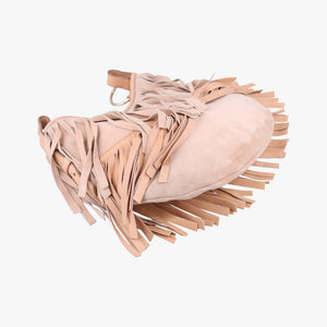 Pre-owned Yves Saint Laurent Rive Gauche Beige Leather×Suede 138961 handbag | stylenewstar